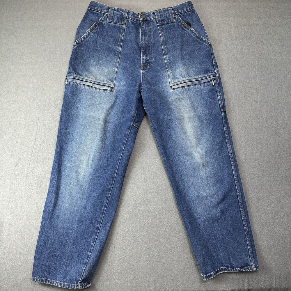 Vintage Junction West JW Jeans Baggy Denim‎ Jeans Mens 35 x 31.5 Skater Y2K 90's